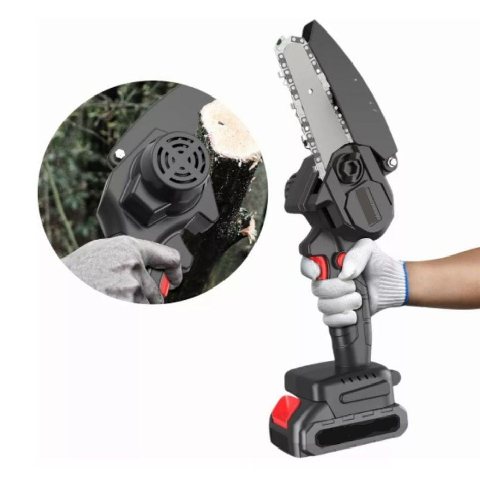 MotoSierra Electrica 2 baterias 7pulgadas