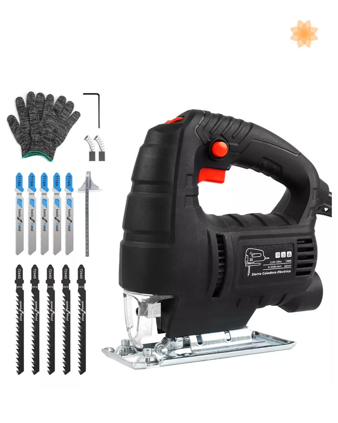 Sierra Caladora Eléctrica 6 Velocidades