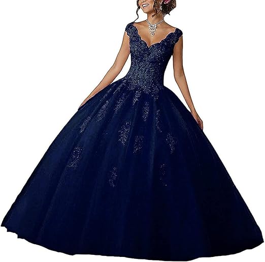 Vestido de Noche Azul Marino Signature